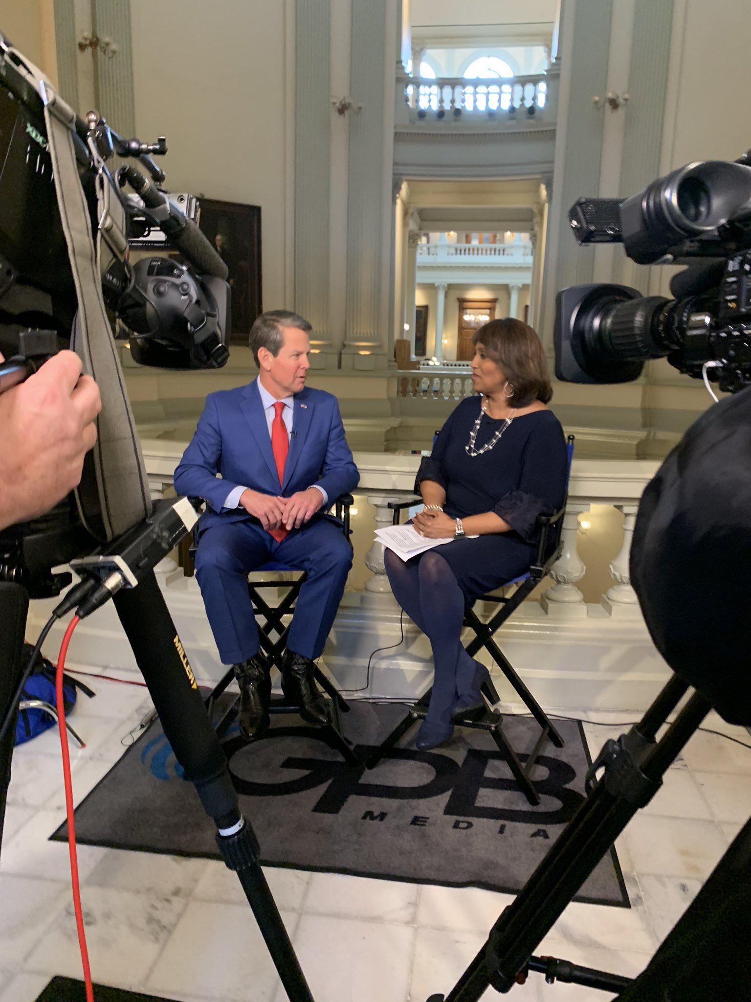 film tax credit discussed by Gov. Brian Kemp and Donna Lowry